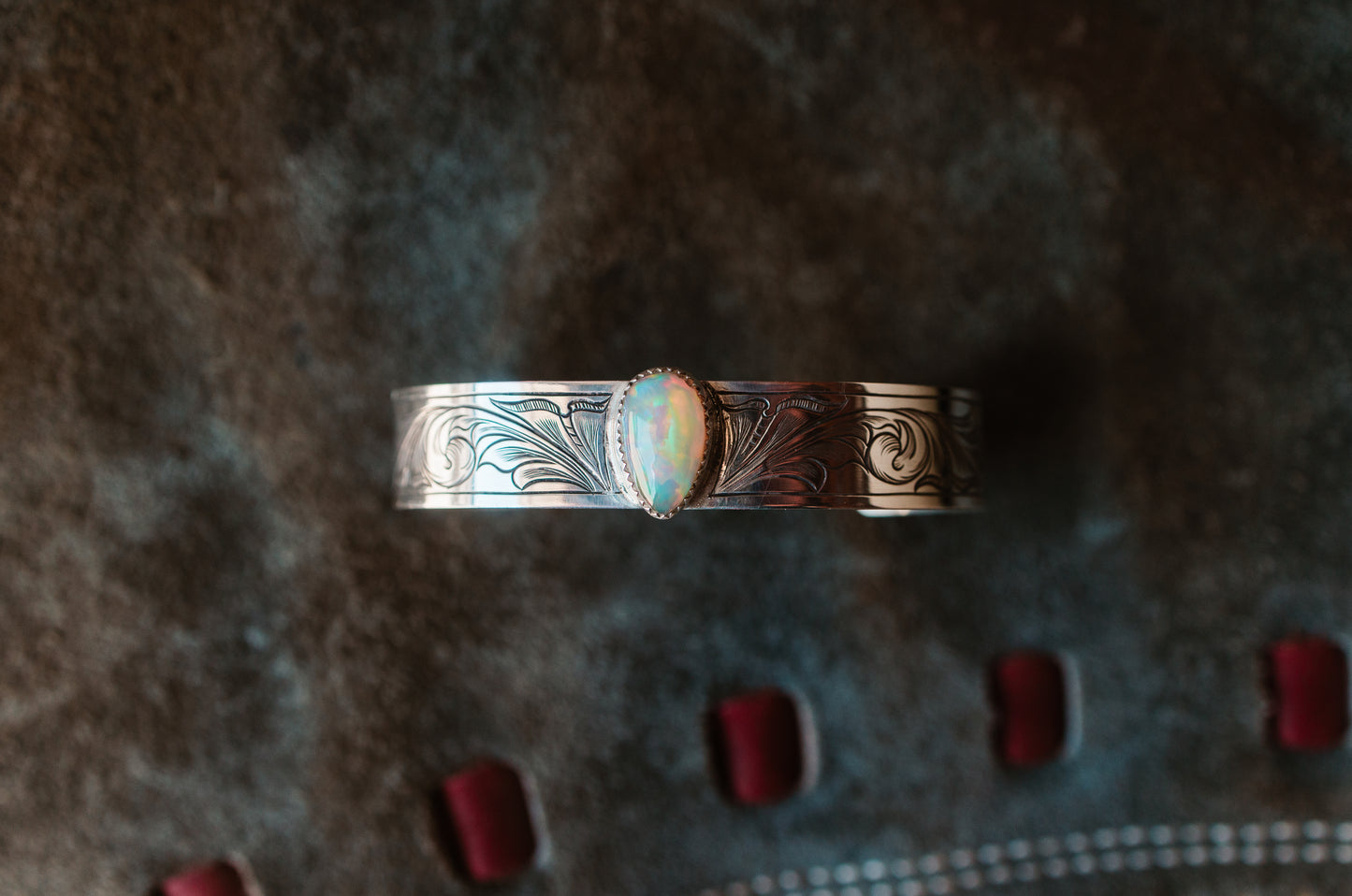 Opal Sterling Cuff