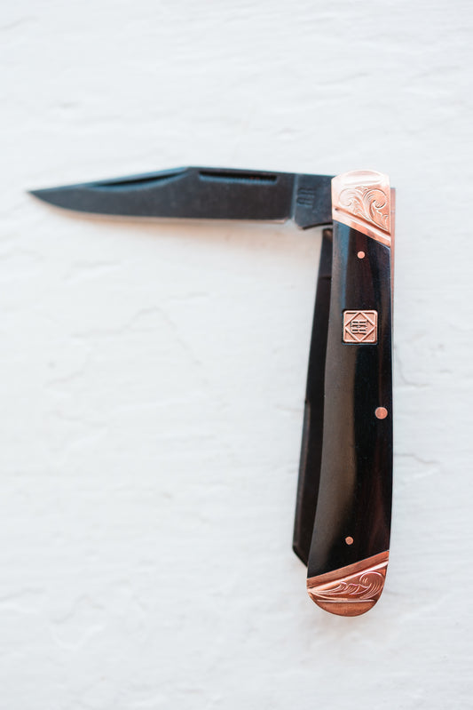 Copper Rough Rider Trapper Knife